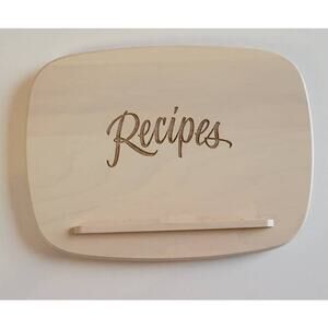 Longaberger Engraved White Wood Lid for Small Recipe Basket
